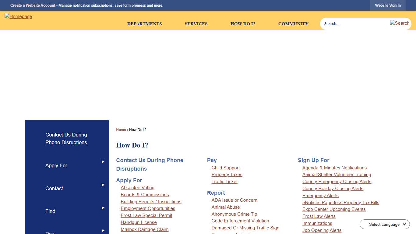 How Do I? Porter County, IN - Official Website